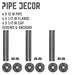 1/2 in. x 12 in. L Shelf Bracket Kit, 6 Pack - Sweatfully