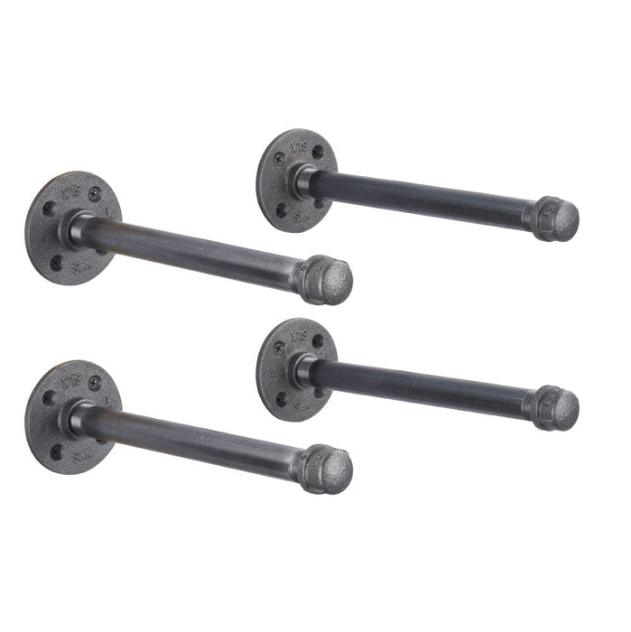 1/2 in. x 12 in. Shelf Bracket Kit, 4 Pack - Sweatfully