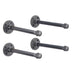 1/2 in. x 12 in. Shelf Bracket Kit, 4 Pack - Sweatfully