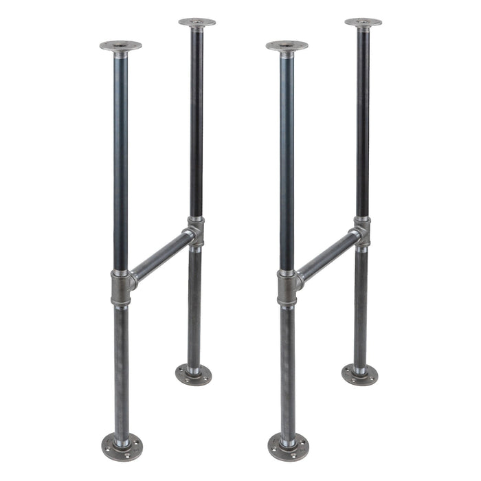 H-Leg Bar Height Pipe Table Legs (Set of 2) - Sweatfully
