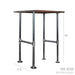 H-Leg Bar Height Pipe Table Legs (Set of 2) - Sweatfully