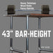 H-Leg Bar Height Pipe Table Legs (Set of 2) - Sweatfully