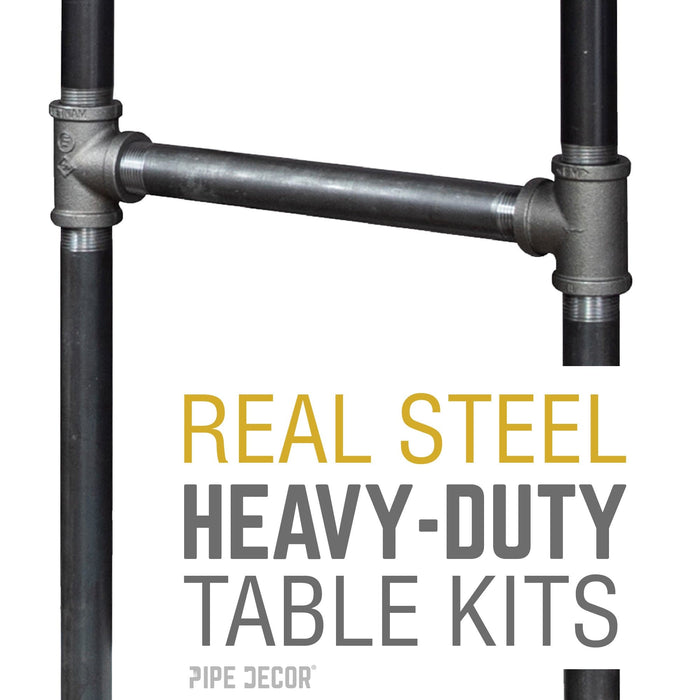 H-Leg Bar Height Pipe Table Legs (Set of 2) - Sweatfully