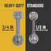1/2 in. x 6 in. Barn Door Handle - 10.5 in. L - Sweatfully