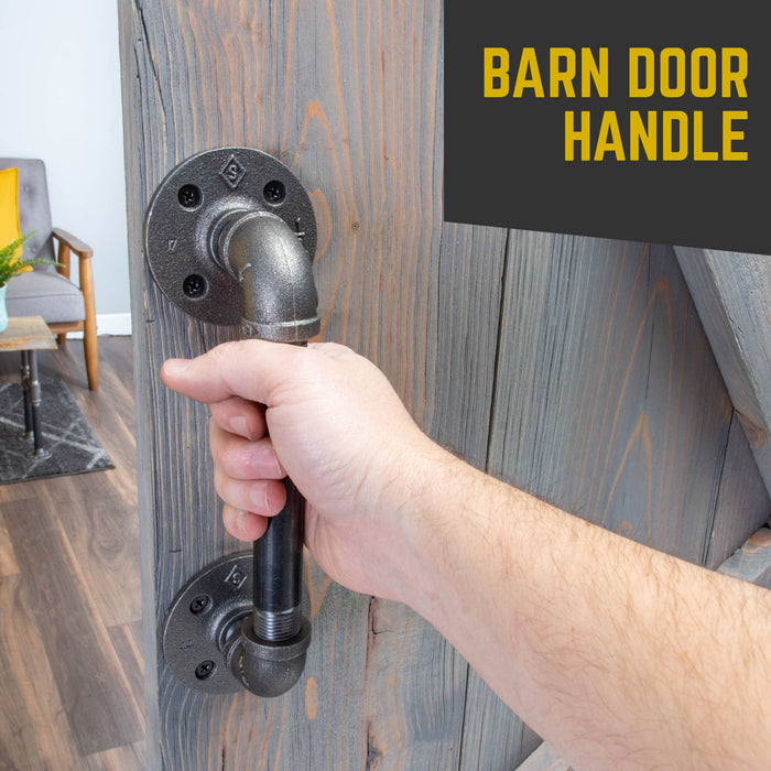 1/2 in. x 6 in. Barn Door Handle - 10.5 in. L - Sweatfully