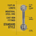 1/2 in. Barn Door Handle - Mini Flange - 9.875 L - Sweatfully