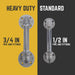 1/2 in. Barn Door Handle - Mini Flange - 9.875 L - Sweatfully