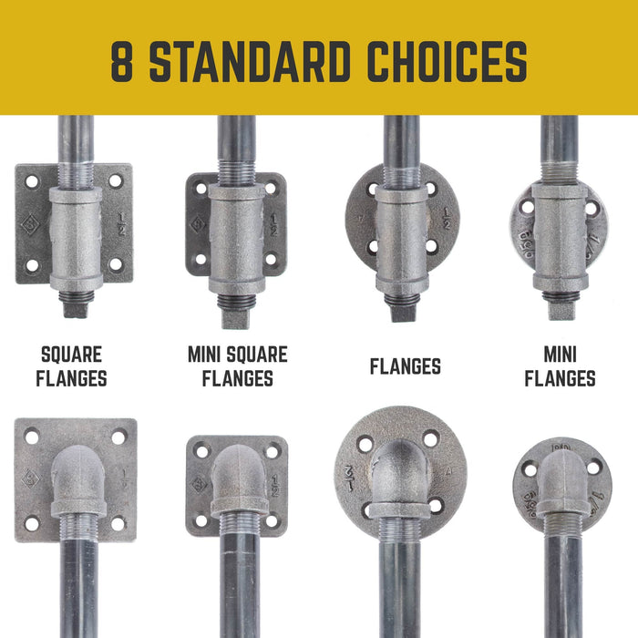 1/2 in. Barn Door Handle - Mini Flange - 9.875 L - Sweatfully