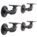 1/2 in. x 3.75 in. Double Flange Shelf Bracket, 4 Pack - Sweatfully