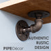 1/2 in. x 3.75 in. Double Flange Shelf Bracket, 4 Pack - Sweatfully