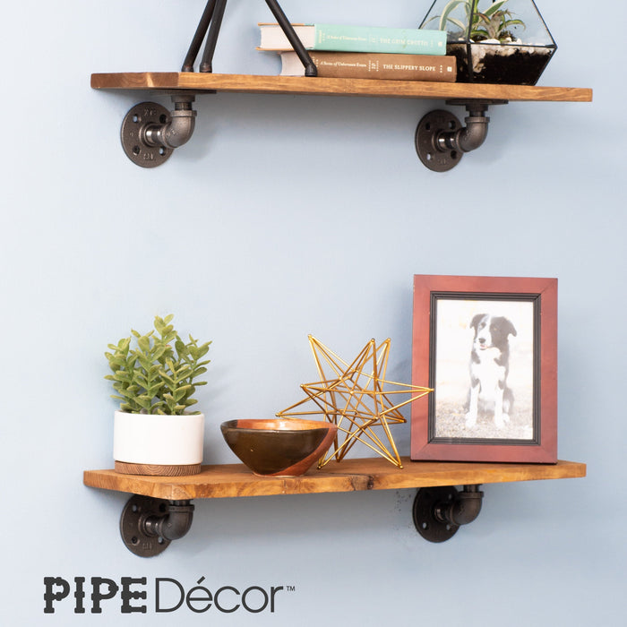 1/2 in. x 3.75 in. Double Flange Shelf Bracket, 4 Pack - Sweatfully