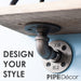 1/2 in. x 3.75 in. Double Flange Shelf Bracket, 4 Pack - Sweatfully