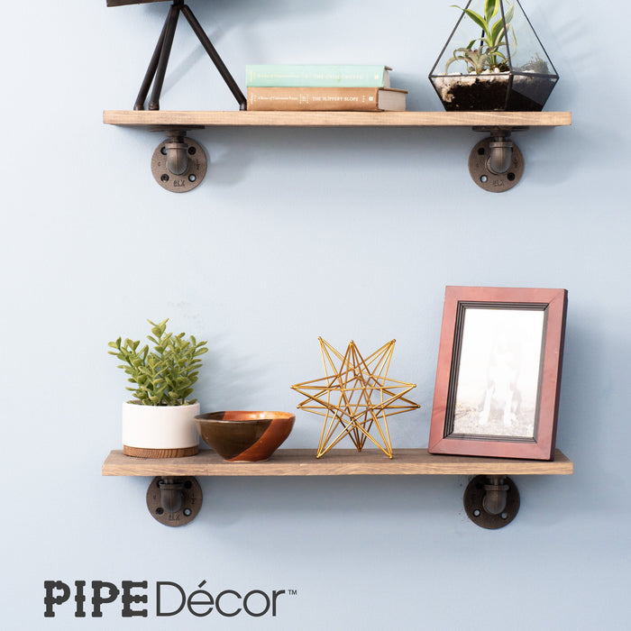1/2 in. x 3.75 in. Double Flange Shelf Bracket, 4 Pack - Sweatfully