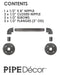 1/2 in. x 8 in. Barn Door Handle - 12.5 in. L - Sweatfully