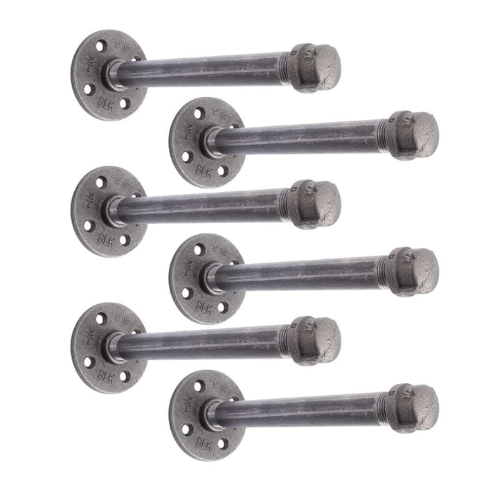 1/2 in. x 8 in. Shelf Bracket Kit, 6 Pack - Sweatfully