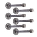 1/2 in. x 8 in. Shelf Bracket Kit, 6 Pack - Sweatfully