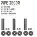 1/2 in. x 8 in. Shelf Bracket Kit, 6 Pack - Sweatfully