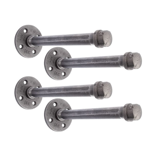 1/2 in. x 8 in. Shelf Bracket Kit, 4 Pack - Sweatfully