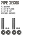 1/2 in. x 8 in. Shelf Bracket Kit, 4 Pack - Sweatfully