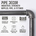 1/2 in. x 2 in. Double Flange Angled Bracket Kit, 4 Pack - Sweatfully