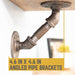 1/2 in. x 3 in. Double Flange Angled Bracket Kit, 4 Pack - Sweatfully