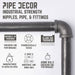 1/2 in. x 3 in. Double Flange Angled Bracket Kit, 4 Pack - Sweatfully