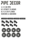 1/2 in. x 3 in. Double Flange Angled Bracket Kit, 4 Pack - Sweatfully