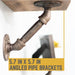 1/2 in. x 4 in. Double Flange Angled Bracket Kit, 4 Pack - Sweatfully