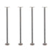 1/2 in. x 24 in. Round Flange Pipe Table Legs - 4 Pack - Sweatfully