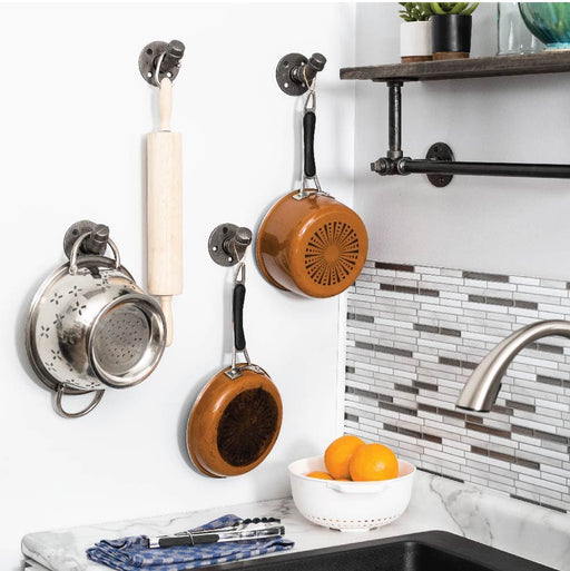 Wall Hook 4 Pack By PIPE DECOR - Sweatfully
