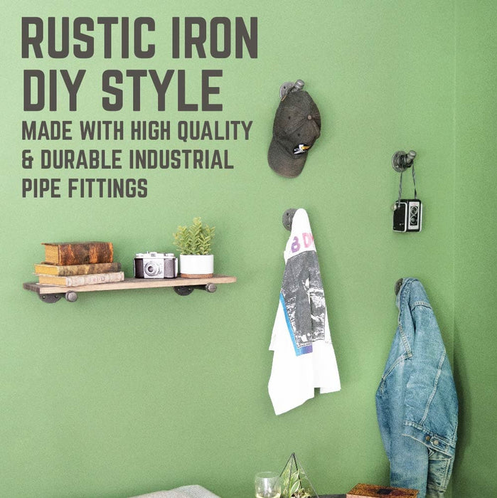 Wall Hook 4 Pack By PIPE DECOR - Sweatfully