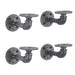 1/2 in. x 4 in. Double Flange Shelf Bracket, 4 Pack - Sweatfully