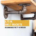 1/2 in. x 4 in. Double Flange Shelf Bracket, 4 Pack - Sweatfully