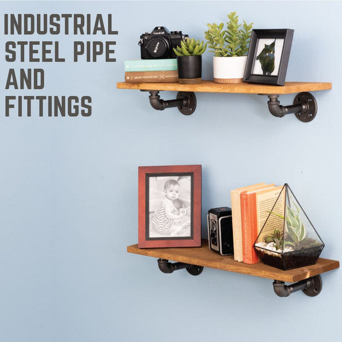 1/2 in. x 4 in. Double Flange Shelf Bracket, 4 Pack - Sweatfully