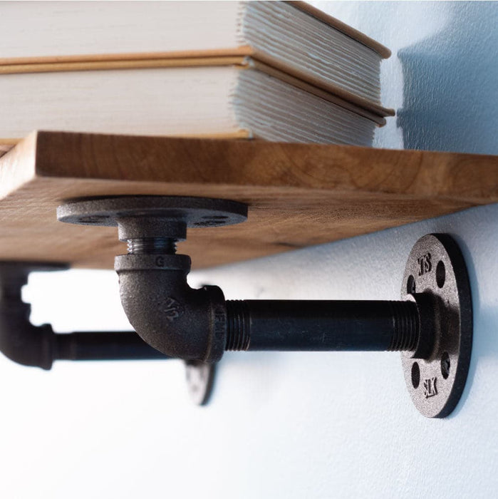 1/2 in. x 4 in. Double Flange Shelf Bracket, 4 Pack - Sweatfully