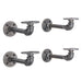 1/2 in. x 6 in. Double Flange Shelf Bracket, 4 Pack - Sweatfully