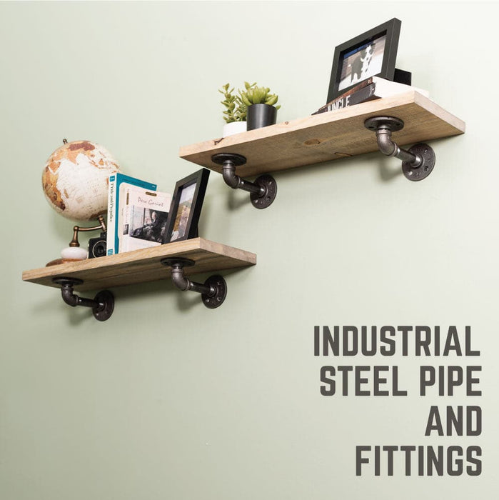 1/2 in. x 6 in. Double Flange Shelf Bracket, 4 Pack - Sweatfully