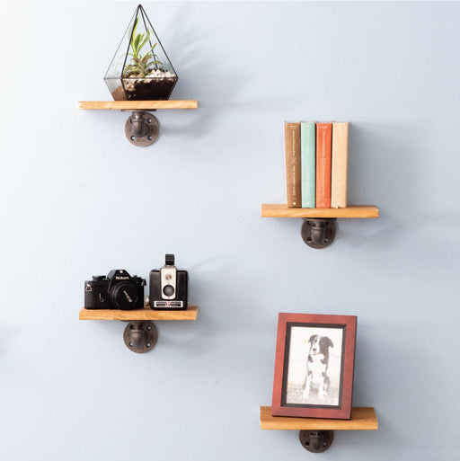 1/2 in. x 6 in. Double Flange Shelf Bracket, 4 Pack - Sweatfully