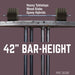 Black Jack Bar Height Pipe Table Legs - Sweatfully