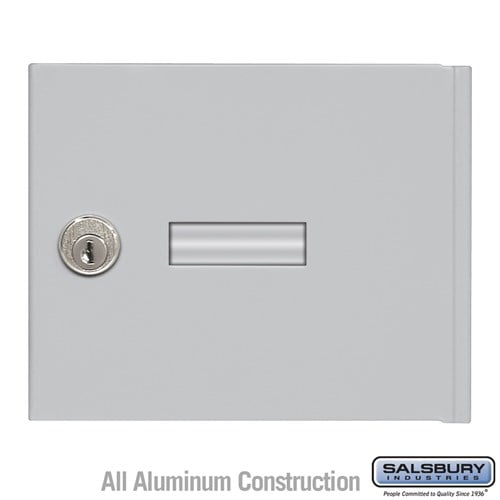 Salsbury Replacement Door and Lock - Standard A Size - for 4B+ Horizontal Mailbox - with (2) Keys - Aluminum - Sweatfully