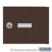 Salsbury Replacement Door and Lock - Standard A Size - for 4B+ Horizontal Mailbox - with (2) Keys - Bronze - Sweatfully