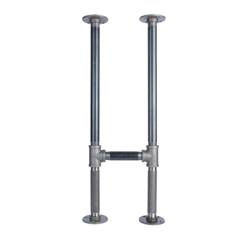 1 in. Heavy Duty H Round Flange Desk Support Leg - 1 Leg - Sweatfully