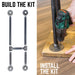 1 in. Heavy Duty H Round Flange Desk Support Leg - 1 Leg - Sweatfully