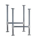 1 in. Heavy Duty H Round Flange Pipe Desk Legs - 2 Pack - Sweatfully