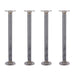 1 in. x 18 in. Round Flange Pipe Table Legs - 4 Pack - Sweatfully