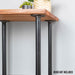 1 in. x 24 in. Round Flange Pipe Table Legs - 4 Pack - Sweatfully