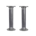 2 in. x 12 in. Round Flange Pipe Table Legs - 2 Pack - Sweatfully