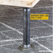 2 in. x 12 in. Round Flange Pipe Table Legs - 2 Pack - Sweatfully