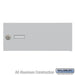 Salsbury Replacement Door and Lock - Standard B Size - for 4B+ Horizontal Mailbox - with (2) Keys - Aluminum - Sweatfully