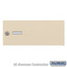 Salsbury Replacement Door and Lock - Standard B Size - for 4B+ Horizontal Mailbox - with (2) Keys - Sandstone - Sweatfully